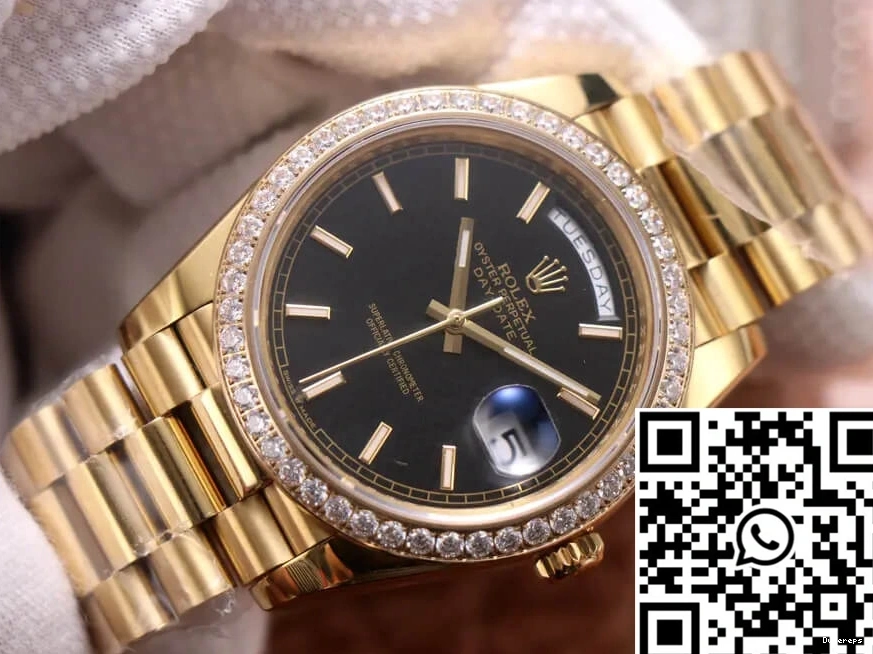 Rolex Factory Day Date EW Yellow Gold Diamond 40MM 0124